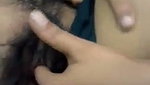 Village girl showing her hairly pink pussy
