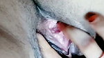 Beautiful slim girl fingering pussy in bathroom