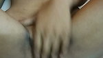 Cute girl fingering on floor