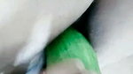 Hot and beautiful girl fucking with cucumber