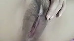 Aunty showing her hairly pink juice pussy