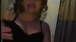 Beautiful awesome girl showing her boob