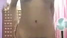 Beautiful girl showing her hairly pussy  soft boob