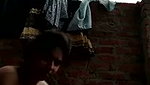 Beautiful hot bhabhi taking bath outdoor  showing