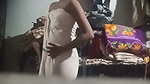 Beautiful slim girl showing her sweet boob
