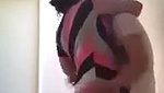 Boyfriend enjoying with gf  jerking cock