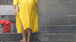 Hot bhabhi wearing panty outdoor