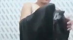 Sexy aunty showing her boob