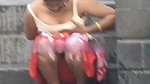 Sexy bhabhi wearing bra  show her boob