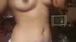 Sexy Nepali girl showing her soft boob