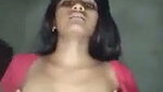 Village boudi showing  pressing her hot boob
