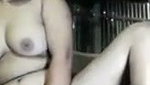 Village girl inserting powder bottle inside her pussy