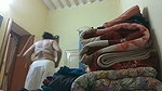 Aunty Changing dress  show huge boob