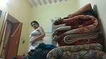 Aunty Changing dress  show huge boob