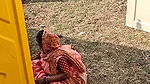 Aunty pissing outdoor  showing