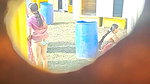 Aunty pissing outdoor  showing