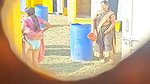 Aunty pissing outdoor  showing