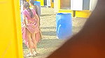 Aunty pissing outdoor  showing