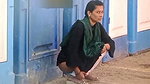 Aunty showing her ass  pissing