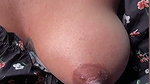 Aunty showing her milky boob