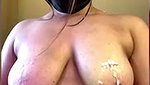 Cherry Jerry hot candle wax on boobs great view