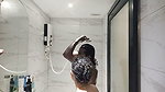 Beautiful bhabhi taking shower with lover
