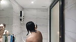 Beautiful bhabhi taking shower with lover