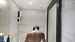 Beautiful bhabhi taking shower with lover