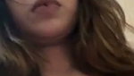 Beautiful girl showing her huge boob