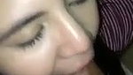 Beautiful muslim girl suck boyfriend dick