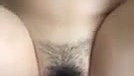 Boyfriend fuck his gf hairy pussy