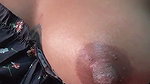 Hot girl showing her big nipple
