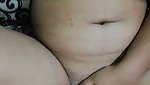 Hot lady rubing her pink pussy  enjoying