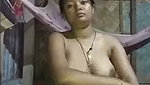 Village aunty showing her beauty  enjoying