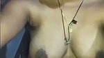 Village aunty showing her beauty  enjoying