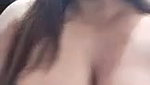Indian couple boobs show outside road at night