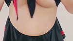 Aunty showing her huge boob