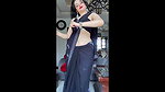 Vibu neha latest saree stripping blouse boobs sexy navel show