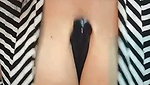 Bhabhi inserting dildo between two huge boob