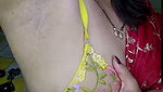 Bhabhi showing her boob in transparent blouse