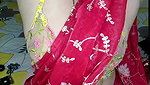 Bhabhi showing her boob in transparent blouse