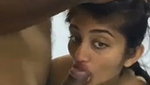 Sexy girl giving Blowjob to bf