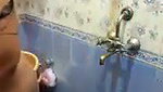 Beautiful bhabhi taking bath  showing her hot figure