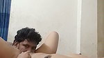 Boyfriend pussy licking  girlfriend enjoying
