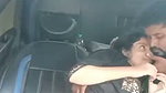 Desi couple romance in car on Highway side