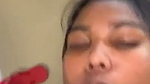 The boyfriend ejaculated on his girlfriends face
