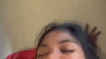 The boyfriend ejaculated on his girlfriends face
