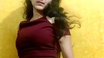 Horny girl bobbs showing  pussy rubbing video