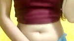 Horny girl bobbs showing  pussy rubbing video