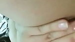 The girlfriend is talking dirty while making a nude video to seduce her boyfriend even more